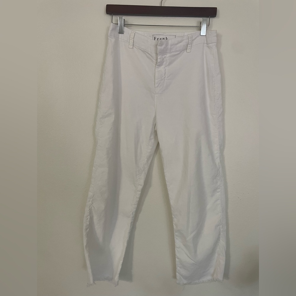 Frank and Eileene size 4 white soft linen pants